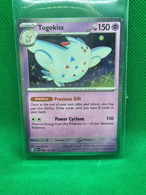 Togekiss Pokemon Obsidian Flames Cosmos Holo Rare like new