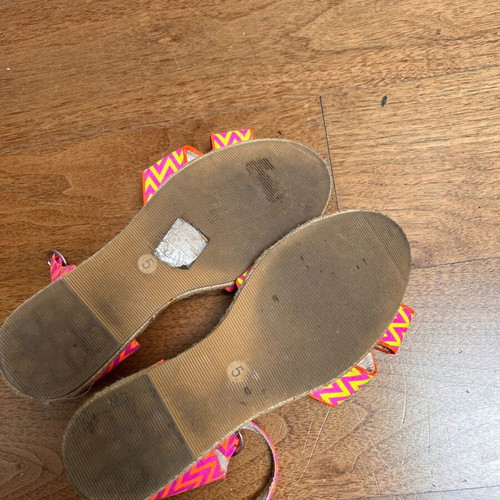 Women's fabric crisscross sandals like new, ASOS size 38