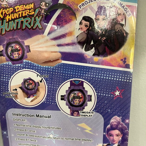 K-pop Demon Hunters Huntrix Projector Watch Kids Digital New