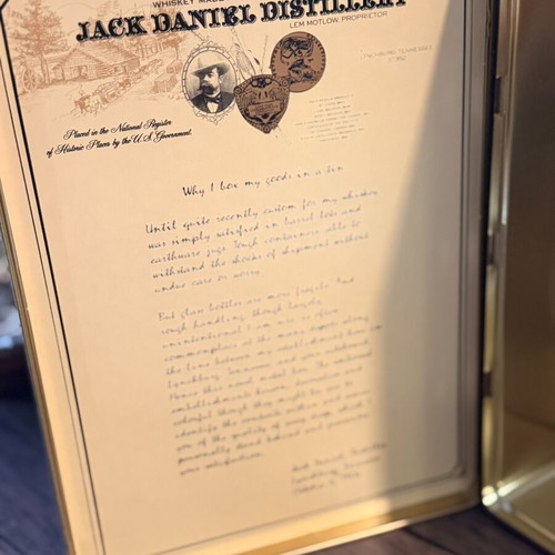 Jack Daniel's Old No. 7 Vintage Metal Box used, 1980s collectible