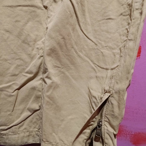 Eva skirt size S cotton with side slits and pockets like new, beige