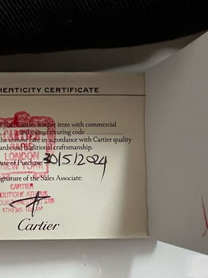 Ζώνη Cartier Ολοκαίνουρια, Μέγεθος 100, Μαύρη και Καφέ