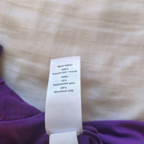 Quechua sports shirt used, purple, size large