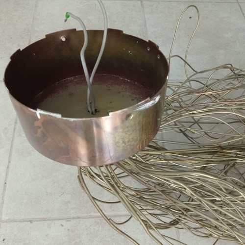 Ceiling light used handmade with metal branches and LED