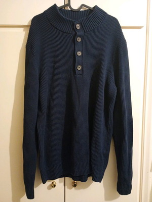 Blue S.Oliver sweater like new, cotton, size L