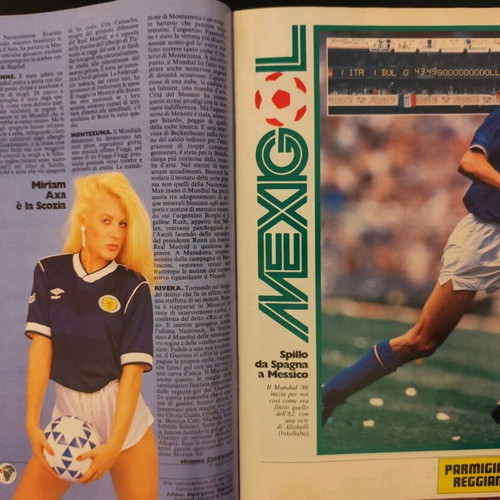 Guerin Sportivo magazine tribute to Mexico 1986 World Cup used