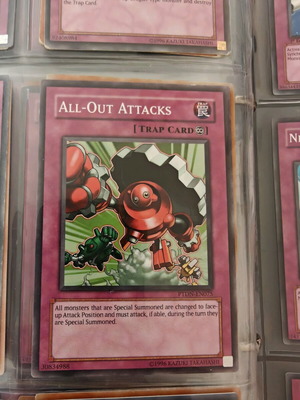 Yu-Gi-Oh card All Out Attacks like new