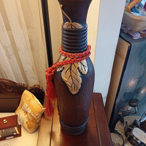 Decorative ceramic vase used, 62cm