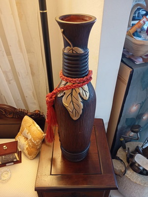 Decorative ceramic vase used, 62cm