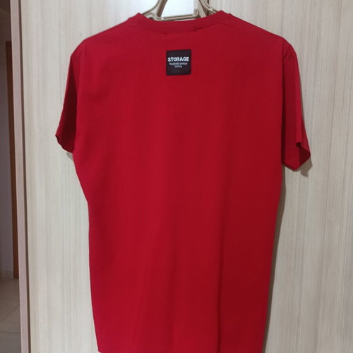 Handmade cotton blouse M red like new