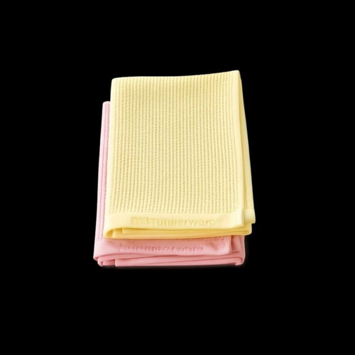 Tupperware glass and mirror cloths 40x40 cm new