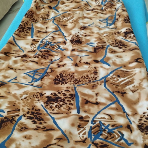 Vintage maternity dress abstract earthy print size L-XL like new