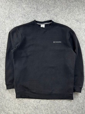 Columbia Crewneck Sweatshirt men's medium black like new embroidered