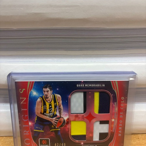 2025-26 Panini Origins Euroleague Nando De Colo Quad Patch Red 42/49