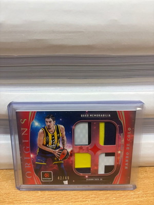 2025-26 Panini Origins Euroleague Nando De Colo Quad Patch Red 42/49