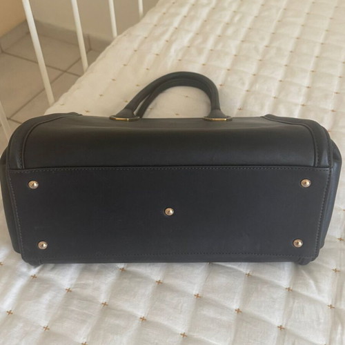 MCM Tote Leather Handbag Like New Black