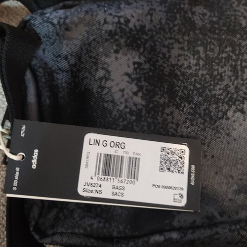 Adidas men's shoulder crossbody bag new with tags gray