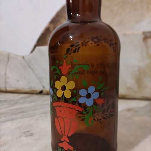 Bost Whisky Bottle "Mathe oti s'agapo..." like new