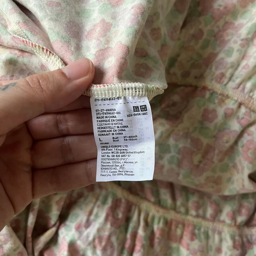 Uniqlo x Liberty London Floral Dress with Built-In Bra Size L Like New