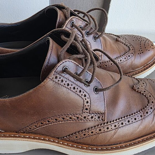 Hogan men's brown leather brogues size 8.5 (42.5)