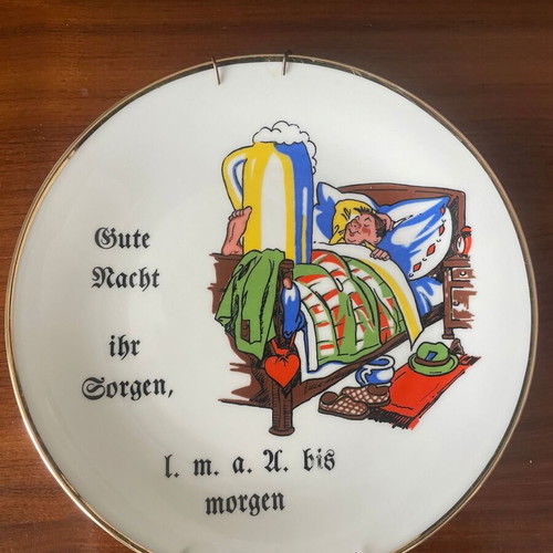 Vintage Seltmann Weiden Wall Plate from W. Germany used, porcelain