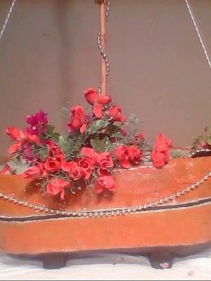 Ζαρντινιέρα Καράβι χειροποίητη τσιμεντένια με επαγγελματική βαφή