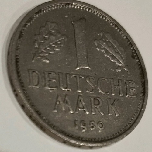 Collectible coin 1 mark Germany 1950 used