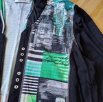 Jersey jacket like new, multicolor, size L