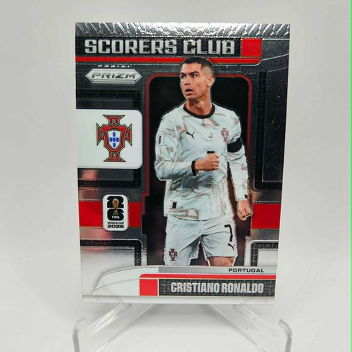Panini Prizm Road to World Cup Cristiano Ronaldo Scorers Club sticker