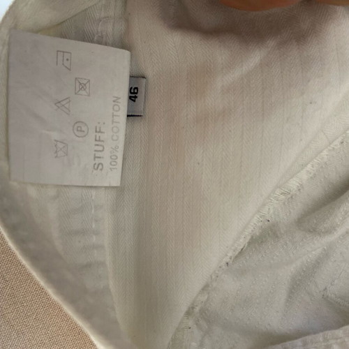 White pants used, size 46
