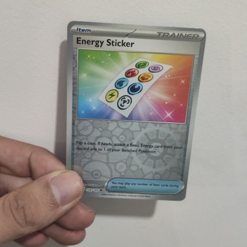 Energy Sticker Pokémon holo card