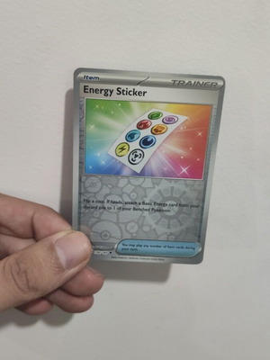 Energy Sticker Pokémon holo card