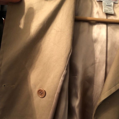 Paul & Joe Sister cotton gabardine coat used, beige size 42