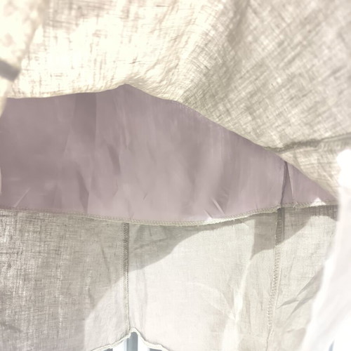Linen cotton skirt like new, beige, sizes L-XL