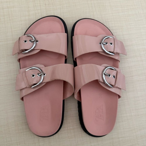 Zara kids sandals size 36 in pink and black