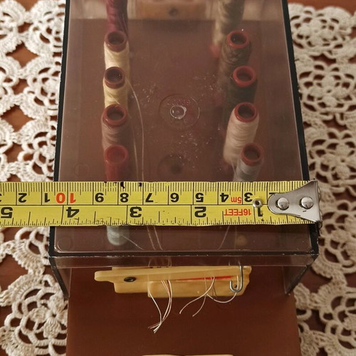 Vintage sewing box used, rare from 1950
