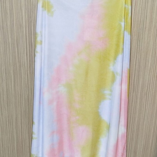 Pink Woman midi skirt new, multicolor, elastic fit