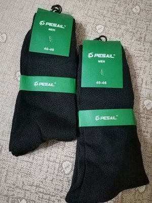 Men's socks new, pack of 6, size 40-46, black
