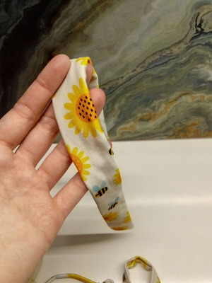 Girls' bikini like new, size 2-4 years, white and yellow