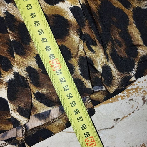Mini dress animal print like new, size S
