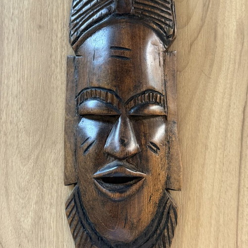 Handmade wooden African decorative mask like new