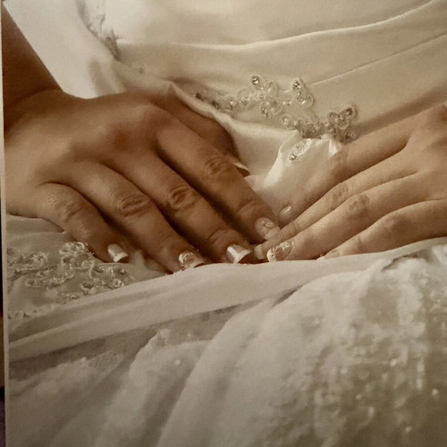 Wedding dress with Swarovski stones like new, size S, white