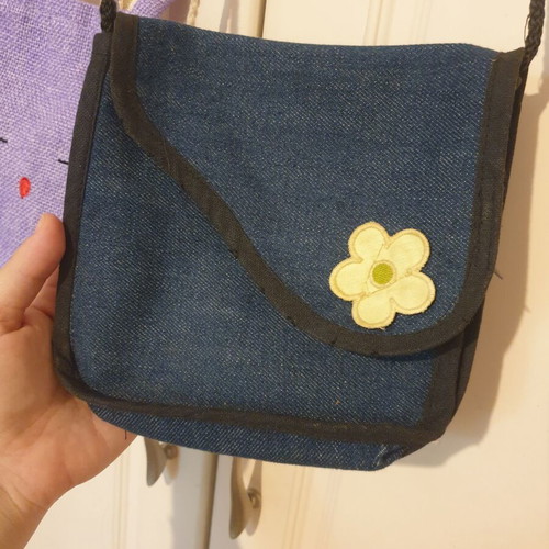 Girls' bags like new, blue and purple, set of two