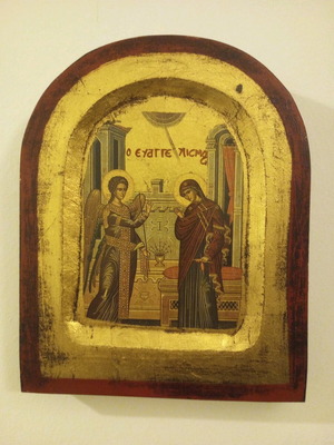 Old religious icon like new