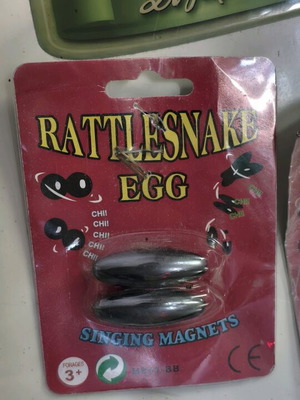 Rattlesnake Egg Singing Magnets new in packaging