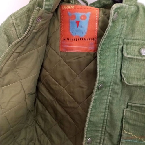 Dpam green boys' jacket, size 92 cm, age 2 years