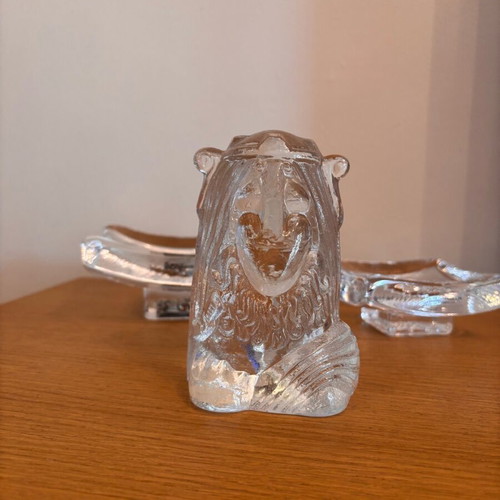 Lindshammar crystal troll sculpture like new