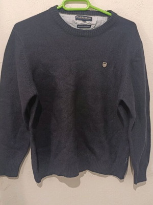 Basefield wool sweater XL like new, dark blue, merino wool