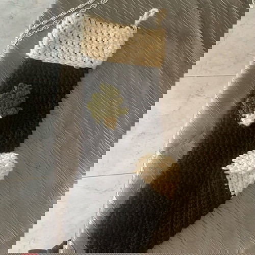 Χριστουγεννιάτικη πλεκτή κάλτσα χειροποίητη με βελονάκι 40εκ ύψος 14εκ πλάτος