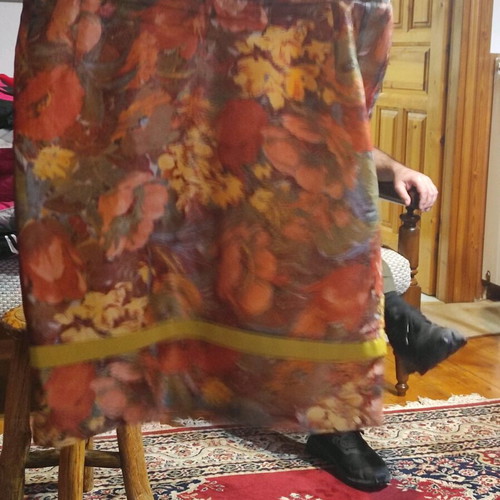 Pagoni skirt and blouse set vintage unused, multicolor, size Large